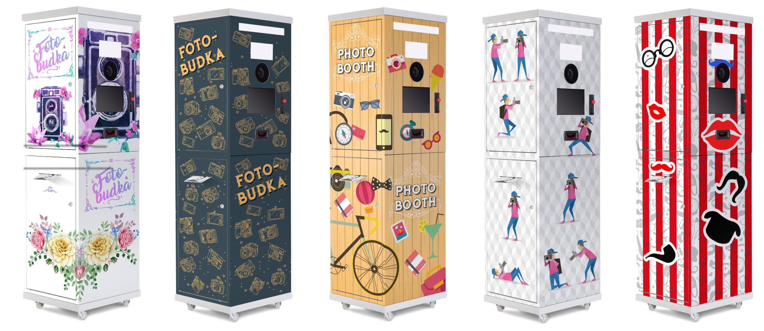 Production and sales of photobooths and postcard kiosks.