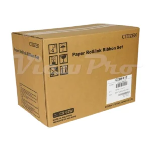 Citizen Media Box CX2W-812 Paper Roll-Ink Ribbon Set