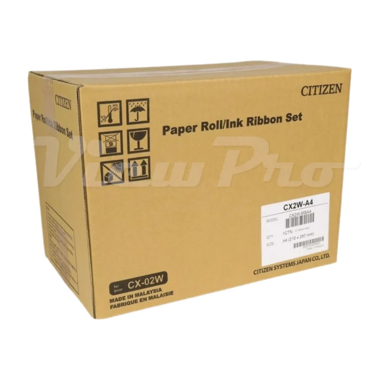 Citizen Media Box CX2W-A4 Paper Roll-Ink Ribbon Set