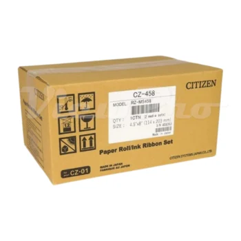 Citizen Media Box CZ-458 Paper Roll-Ink Ribbon Set