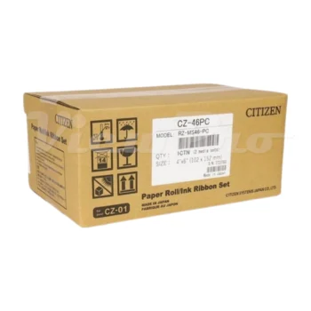 Citizen Media Box CZ-46PC Paper Roll-Ink Ribbon Set