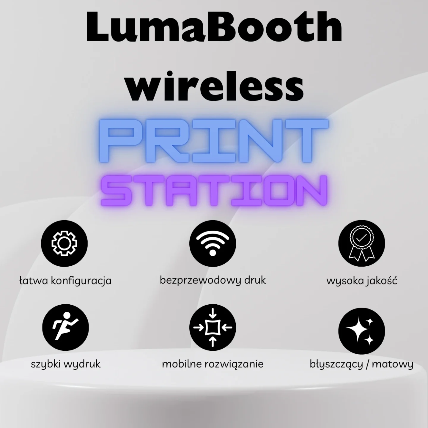 LumaBooth Wireless Print Station - Bezprzewodowe Centrum Druku dla Twojej Fotobudki